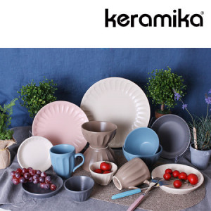 35. [keramika] 케라미카 바뎀 도자기 2인홈세트 14p (색상랜덤발송)