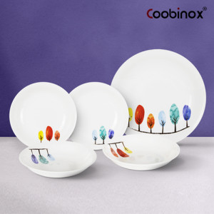 15. [Coobinox] 쿠비녹스 해피트리 디너세트 5P (메인접시 1EA, 사이드접시 4EA)