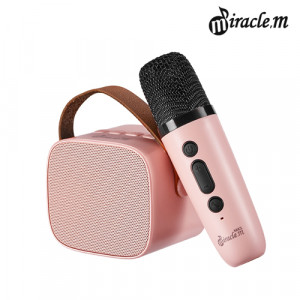 14. [miracle.m] 미라클엠 미니 블루투스 마이크 스피커 M42_핑크