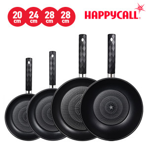 48. [HAPPYCALL] 해피콜 다이아몬드 IH 라이트 후라이팬 4종 C세트(후라이팬20+후라이팬24+후라이팬28+궁중팬28)
