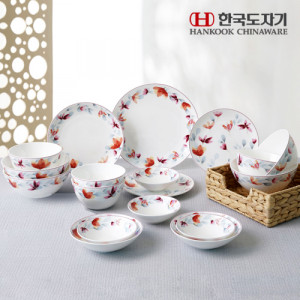 51. [HANKOOK CHINAWARE] 한국도자기 아델리오 홈세트 18p