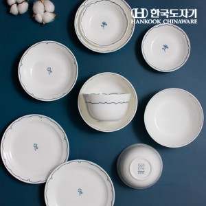 14. [HANKOOK CHINAWARE] 한국도자기 화 2인 홈세트 10P