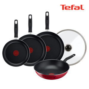 33. [Tefal] 테팔 티타늄 밸리드쿡 프라이팬 5종_24,28,30+궁중팬28+유리뚜껑28cm (인덕션 호환불가)