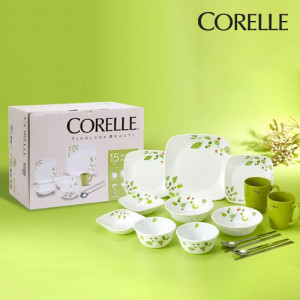 13.[CORELLE] 코렐 그린브리즈 사각 2인 15p 홈세트