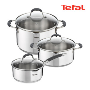 6. [Tefal] 테팔 일리코 IH 스테인리스 냄비 3종 세트 (편수16cm+양수20cm+곰솥22cm) (인덕션호환가능)