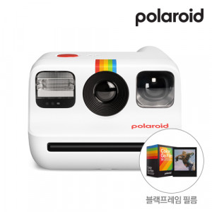 46. [polaroid] 폴라로이드 고 즉석 카메라 + Go Flim (블랙프레임)_화이트