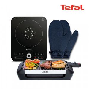 47. [Tefal] 테팔 스피디 1구 인덕션 레인지+실버매니아 전기그릴+멀티 글러브 2P