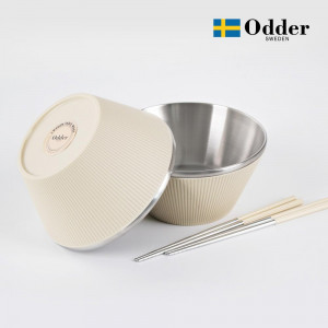 12. [Odder] 오데르 스쾬 면기 4P (면기 2개+젓가락 2벌)