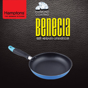 6. [Hamptons] 햄튼 베네시아(BENECIA) 다이아몬드코팅 프라이팬 20cm_블루 (인덕션호환불가)