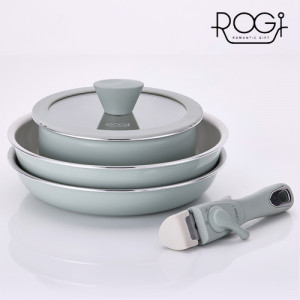 6. [ROGi] 로기 colo IH 매직핸즈 5종 세트 (프26cm+궁26cm+냄비20cm+냄비뚜껑20cm+매직핸즈)_포레스트