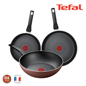 12. [Tefal] 테팔 팬&냄비 PTFE IH 뉴 셰프터치 프라이팬 3종세트 (20, 28cm+볶음팬28cm)