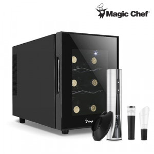 27. [Magic Chef] 매직쉐프 6병 16L 와인셀러 + 와인오프너_MEW-6DB+MWO-R18NBSAA