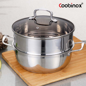 32. [Coobinox] 쿠비녹스 데일리 스텐레스 IH 찜전골냄비 27cm