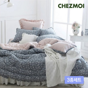 20. [CHEZMOI] 쉐모아 순면차렵이불 3종세트_블래튼 퀸(이불1,패드1,베개커버2) (마리끌레르에서 브랜드명만변경)