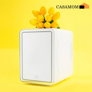 111.[CASAMOM] 까사맘 LED 미러 멀티 냉장고 4L_화이트