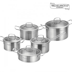 24. [MICHELANGELO] 미켈란젤로 IH 베를린 GL 스텐냄비 5종_편수18cm+양수16,20cm+전골24cm+곰솥24cm