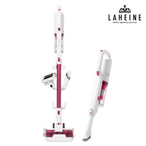 4. [LAHEINE] 라헨느 더 퀸 V25 앱솔루트 BLDC 무선청소기 거치대 패키지_LHVC-N250P+VH-200_핑크