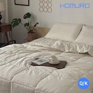 72. [Homuro] 호무로 스탠다드 필굿 시즌2 알러지케어 풀세트 Q/K 크림화이트 (이불+패드+베개커버2p)