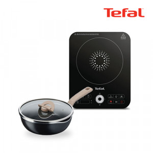 29. [Tefal] 테팔 스피디 1구 인덕션 레인지+G6 IH 원픽 냄비 22cm_트러플 블랙