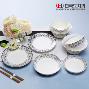 27.[HANKOOK CHINAWARE] 한국도자기 모자이크 홈세트 8(10)p 